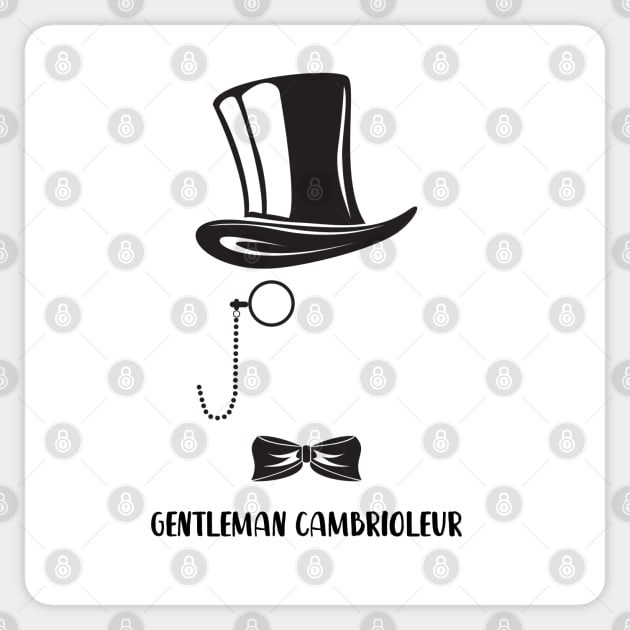 Arsene Lupin gentleman thief Sticker by Bookishandgeeky